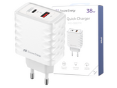 Ładowarka sieciowa 38W USB-A USB-C QC PD Encore Energy MD-3883TR