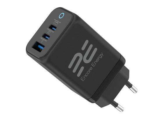Ładowarka sieciowa 65W USB-A + 2x USB-C QC PPS PD Encore Energy MD-6583RA