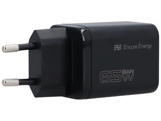 Ładowarka sieciowa GaN 65W USB-C QC PD + kabel USB-C 200cm Encore Energy MD-652mC