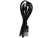 Kabel Encore Energy USB-A USB-C 2A przewód QC PD do ładowania i transferu danych 100 cm braided czarny EE101-C