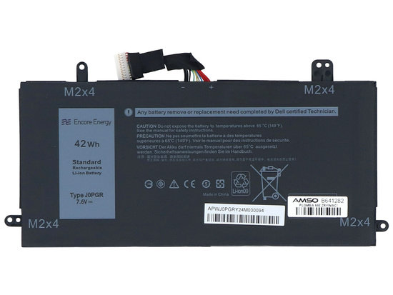 Bateria Encore Energy do Dell Latitude 5285 5290 2in1 42Wh 7.6V 5250mAh J0PGR