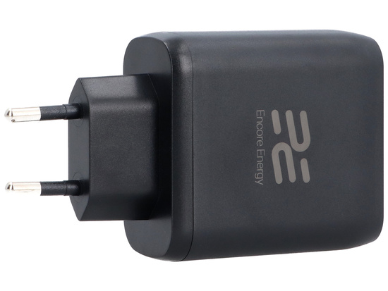 Ładowarka sieciowa GaN 65W USB-A + USB-C QC PD Encore Energy MD-65C4329