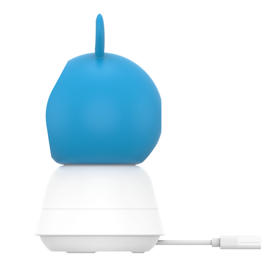Inteligentna kamera niania WiFi obrotowa FHD alarm kołysanki + monitor Encore View Baby Guard Blue