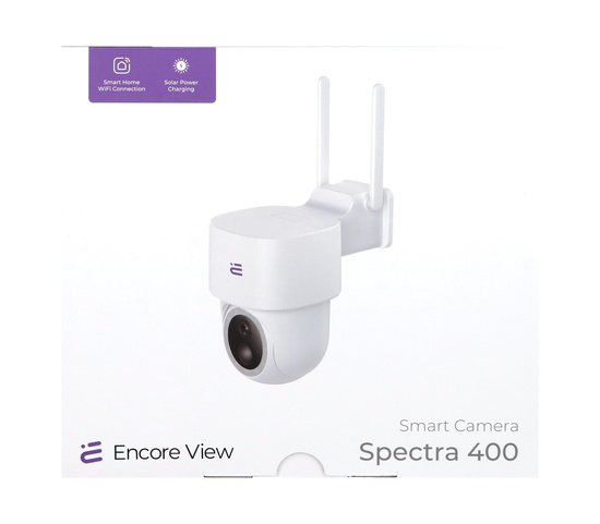 Inteligentna kamera Starlight WiFi + Panel Solarny 3W USB-C PTZ 4Mpx FHD IP65 Encore View Spectra 400