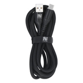 Ładowarka sieciowa Encore Energy GaN QC 4+ PD 3.0 USB-A USB-C 30W GaN-3083R z wyświetlaczem + kabel USB-A USB-C 2m
