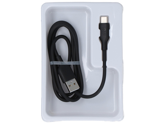Kabel Encore Energy USB-A USB-C 2A przewód QC PD do ładowania i transferu danych 100cm czarny EE40-C
