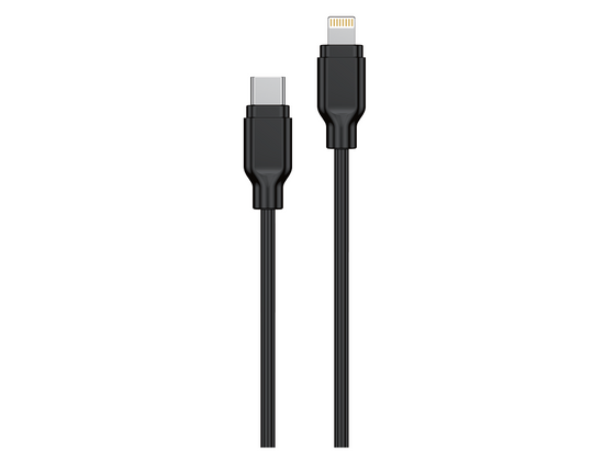 Kabel Encore Energy USB-C Lightning 3A przewód PD 27W do ładowania i transferu danych 100 cm czarny EE40-CL