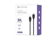 Kabel Encore Energy USB-C Lightning 3A przewód PD 27W do ładowania i transferu danych 100 cm czarny EE40-CL