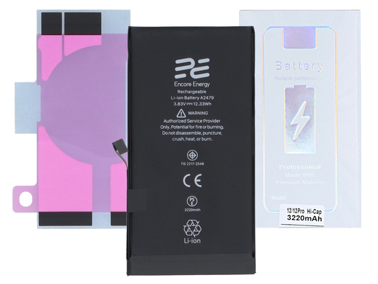Bateria Encore Energy do Apple iPhone 12 i 12 Pro 616-00644 12.33Wh 3.83V 3220mAh A2479