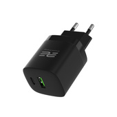 Ładowarka sieciowa Encore Energy PD 3.0 Quick Charge 4.0 USB-A USB-C 30W MD-3083R + Kabel Encore Energy USB-C 2m