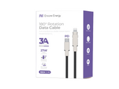 Kabel Encore Energy USB-C Lightning z ruchomą wtyczką QC PD 3A 27W do ładowania i transferu danych 100 cm braided EE122-CL