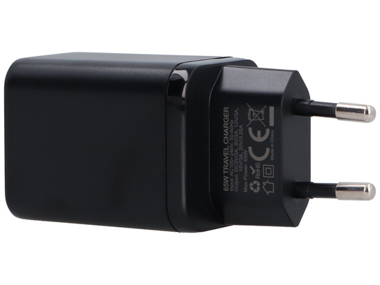 Ładowarka sieciowa GaN 65W USB-C QC PD + kabel USB-C 200cm Encore Energy MD-652mC