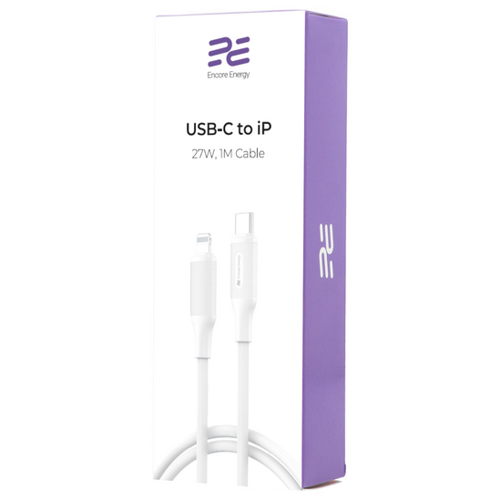 Kabel Encore Energy USB-C / Lightning przewód PD do ładowania 100cm biały MD-27CL1W
