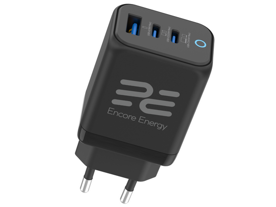 Ładowarka sieciowa 45W USB-A + 2x USB-C QC PPS PD Encore Energy MD-4583RA