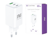 Ładowarka sieciowa GaN 65W USB-A + 2x USB-C QC PD Encore Energy MD-6583Z