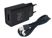Ładowarka sieciowa Encore Energy USB-A 10W + kabel USB-C ładowarka uniwersalna MD-1083RC