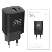 Ładowarka sieciowa Encore Energy PD 3.0 Quick Charge 4.0 USB-A USB-C 30W adapter MD-3083R