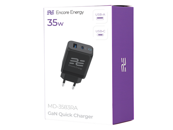 Ładowarka ładowarka sieciowa Encore Energy PD 3.0 Quick Charge 4.0 USB-A USB-C 35W adapter MD-3583RA