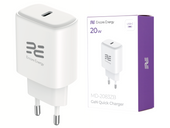 Ładowarka sieciowa GaN 20W USB-C QC PD Encore Energy MD-2083ZB + kabel 2x USB-C 100cm