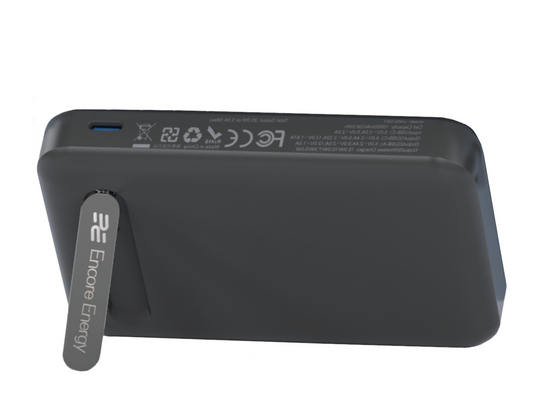 Powerbank indukcyjny 10000mAh ładowanie bezprzewodowe + porty USB-A i USB-C 20W Encore Energy MD-10WA