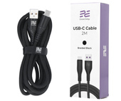 Ładowarka sieciowa Encore Energy GaN QC 4+ PD 3.0 USB-A USB-C 45W GaN-4583R + kabel USB-A USB-C 2m