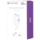 Ładowarka sieciowa GaN 65W USB-A + 2x USB-C QC PD Encore Energy MD-6583Z
