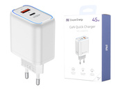 Ładowarka sieciowa Encore Energy PD 3.0 Quick Charge 4.0 USB-A USB-C 45W MD-4583TR