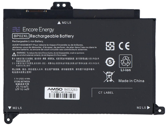 Bateria Encore Energy do HP Pavilion 15-AU 15-AW 41Wh 7.7V 5150mAh BP02XL