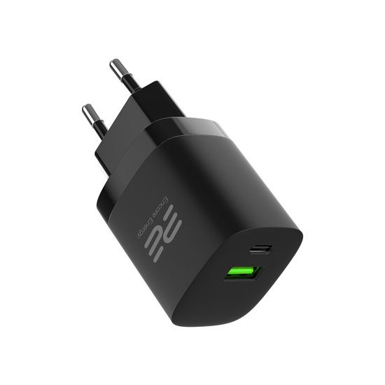 Ładowarka sieciowa Encore Energy PD 3.0 Quick Charge 4.0 USB-A USB-C 30W MD-3083R + Kabel Encore Energy USB-C 2m
