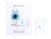 Inteligentna kamera niania WiFi obrotowa FHD alarm kołysanki + monitor Encore View Baby Guard Blue