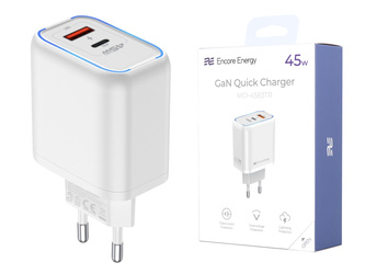 Ładowarka sieciowa Encore Energy PD 3.0 Quick Charge 4.0 USB-A USB-C 45W MD-4583TR