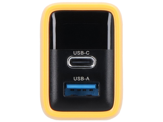 Ładowarka sieciowa Encore Energy GaN QC PD USB-A 18W USB-C 45W MD-4583RD + kabel USB-A USB-C 2m