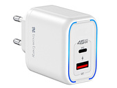 Ładowarka sieciowa Encore Energy PD 3.0 Quick Charge 4.0 USB-A USB-C 45W MD-4583TR
