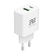 Ładowarka sieciowa Encore Energy PD 3.0 Quick Charge 4.0 USB-A USB-C 20W adapter MD-2083R + kabel 2x USB-C 100cm