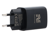 Ładowarka sieciowa Encore Energy GaN QC 4+ PD 3.0 USB-A USB-C 30W GaN-3083R z wyświetlaczem + kabel USB-C 2m