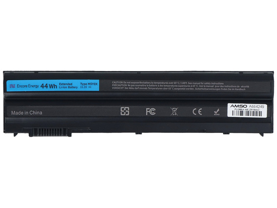 Bateria Encore Energy do Dell Latitude E5420 E6420 E6520 E5530 44Wh 11.1V 4000mAh M5Y0X