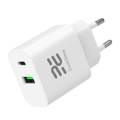 Ładowarka sieciowa Encore Energy PD 3.0 Quick Charge 4.0 USB-A USB-C 20W adapter MD-2083R + kabel 2x USB-C 50cm