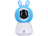 Inteligentna kamera niania WiFi obrotowa FHD alarm kołysanki + monitor Encore View Baby Guard Blue
