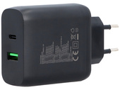 Ładowarka sieciowa GaN 65W USB-A + USB-C QC PD Encore Energy MD-65C4329