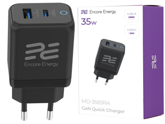 Ładowarka ładowarka sieciowa Encore Energy PD 3.0 Quick Charge 4.0 USB-A USB-C 35W adapter MD-3583RA