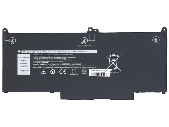 Bateria Encore Energy do Dell Latitude 5300 5310 7300 7400 60Wh 7.6V 7890mAh MXV9V