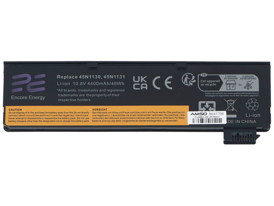 Bateria Encore Energy do Lenovo ThinkPad X240 L450 T440 T560 48Wh 10.8V 4400mAh 45N1130