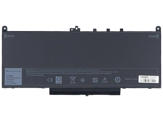 Bateria Encore Energy do Dell Latitude E7470 E7270 55Wh 7.6V 6874mAh J60J5 