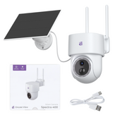 Inteligentna kamera Starlight WiFi + Panel Solarny 3W USB-C PTZ 4Mpx FHD IP65 Encore View Spectra 400