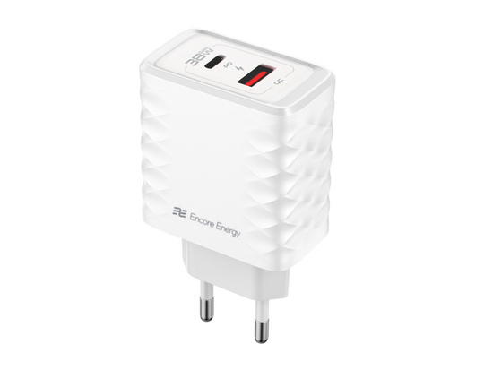Ładowarka sieciowa 38W USB-A USB-C QC PD Encore Energy MD-3883TR