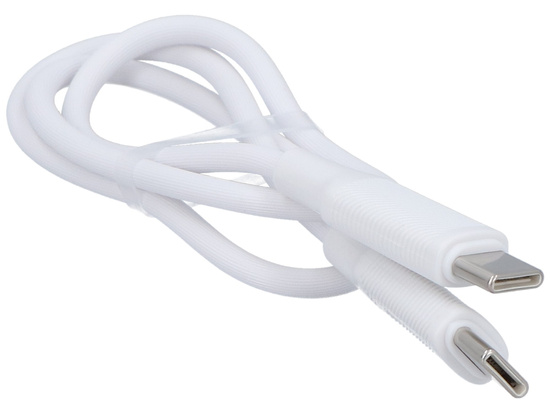 Kabel Encore Energy 2x USB-C przewód PD do ładowania 50cm biały 60W MD-60CC05W