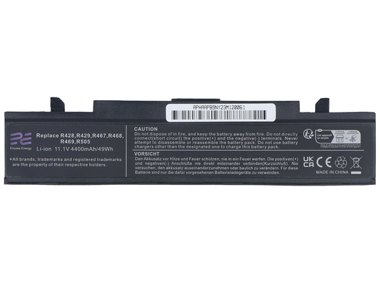 Bateria Encore Energy do Samsung R428 R429 R467 R468 R469 R505 49Wh 11.1V 4400mAh AA-PB9NC6B