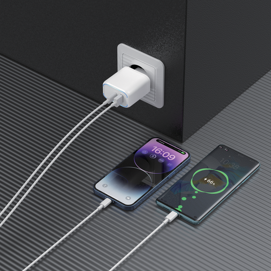 Ładowarka sieciowa Encore Energy PD 3.0 Quick Charge 4.0 USB-A USB-C 45W MD-4583TR