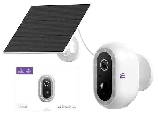 Inteligentna inteligentna kamera WiFi Solarna USB-C 4Mpx FHD IP65 Scout Encore View