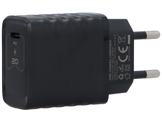 Ładowarka sieciowa 20W USB-C QC PD + kabel USB-C 200cm Encore Energy MD-202mC